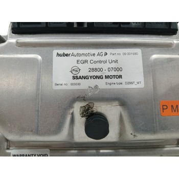 Recambio de centralita motor uce para ssangyong musso 2.9 turbodiesel cat referencia OEM IAM 2880007000  