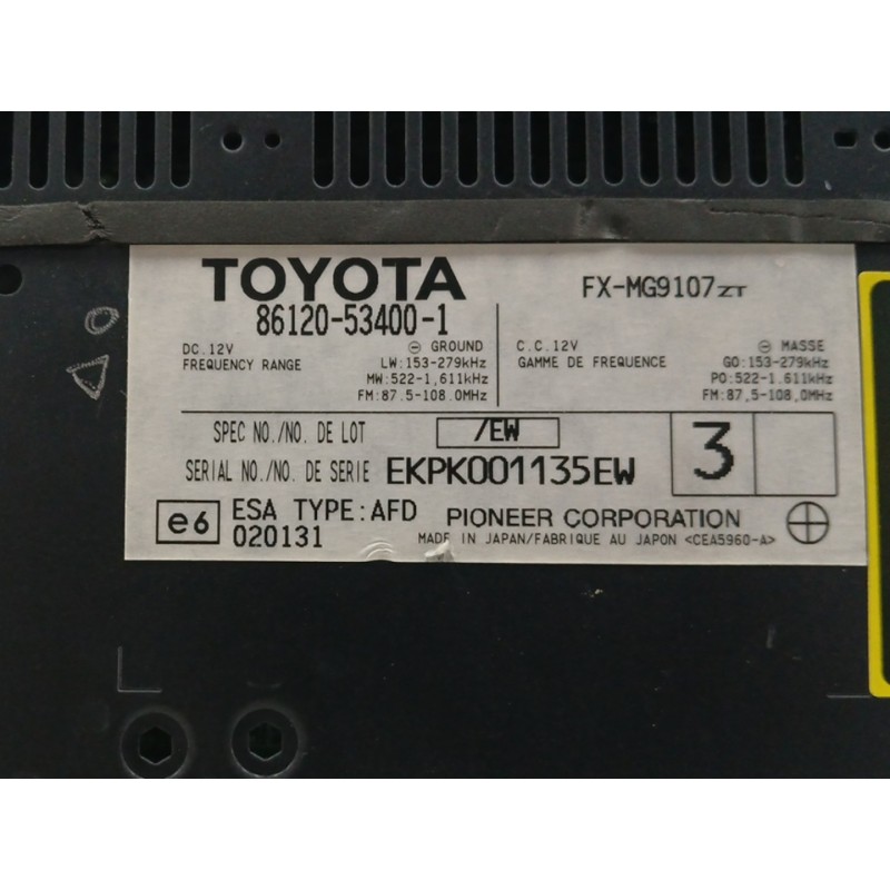 SISTEMA AUDIO / RADIO CD