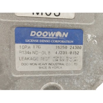 Recambio de compresor aire acondicionado para kia sportage 2.7 cat referencia OEM IAM 1625024300 ENCHUFE DAÑADO 