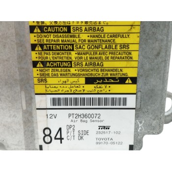 Recambio de centralita airbag para toyota avensis berlina (t25) 2.0 16v cat referencia OEM IAM 8917005122 232517102 