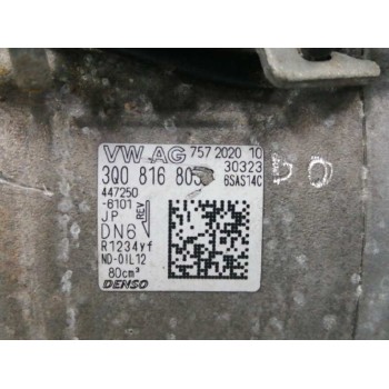 Recambio de compresor aire acondicionado para volkswagen t-roc 2.0 tdi referencia OEM IAM 3Q0816803D POLEA Y ENCHUFE DAÑADO 4472