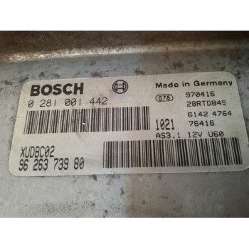 Recambio de centralita motor uce para citroën evasion 1.9 td sx referencia OEM IAM 9626373980 0281001442 