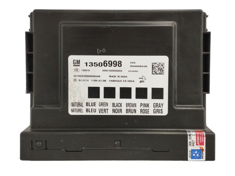 Recambio de modulo electronico para opel astra k lim. 5türig 1.6 cdti dpf referencia OEM IAM 13506998 F00HJ01399 