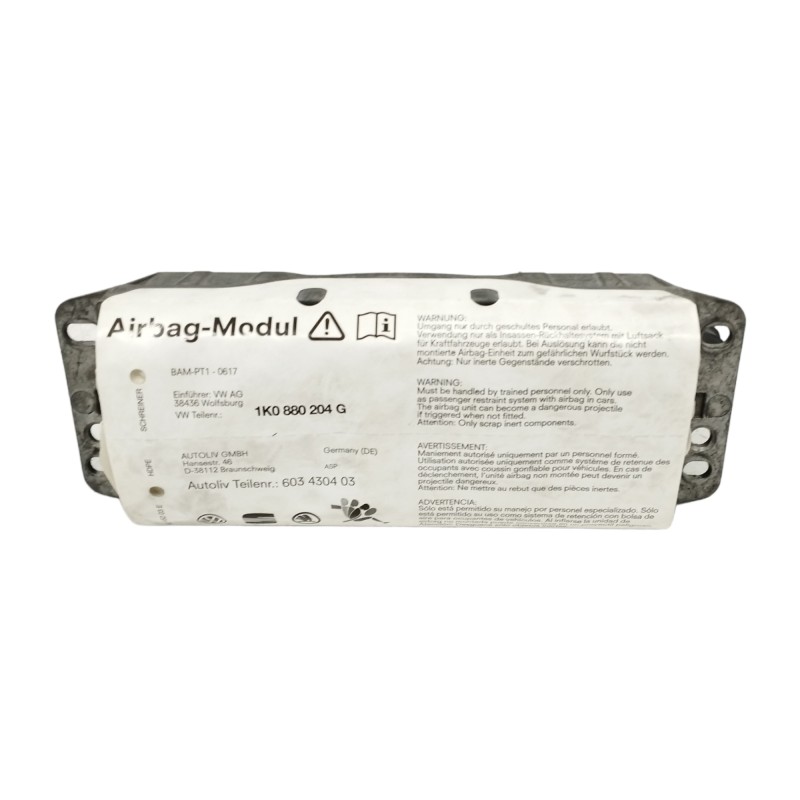Recambio de airbag delantero derecho para volkswagen golf v berlina (1k1) 1.9 tdi referencia OEM IAM 1K0880204G  