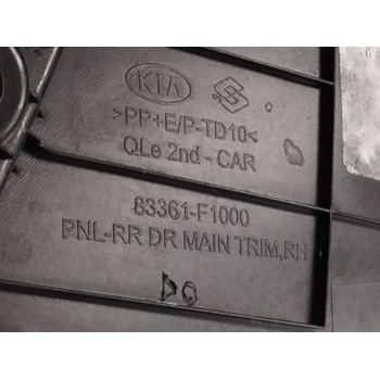 Recambio de guarnecido puerta trasera derecha para kia sportage iv (ql, qle) 1.6 gdi referencia OEM IAM 83361F1000  