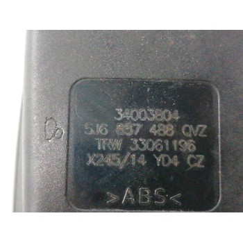 Recambio de enganche cinturon central para skoda fabia (5j2 ) 1.6 tdi referencia OEM IAM 5J6857488  