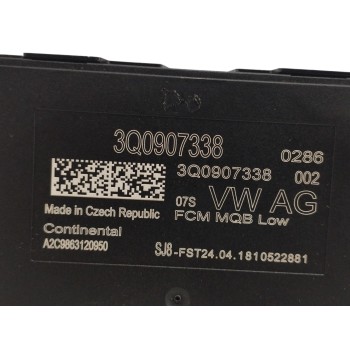 Recambio de modulo electronico para seat leon st (5f8) 2.0 tdi referencia OEM IAM 3Q0907338 CONTROL LUZ CURVAS REGULACION ALCANC