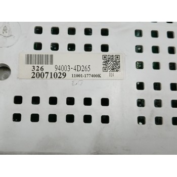 Recambio de cuadro instrumentos para kia carnival / grand carnival iii (vq) 2.9 crdi referencia OEM IAM 940034D265  