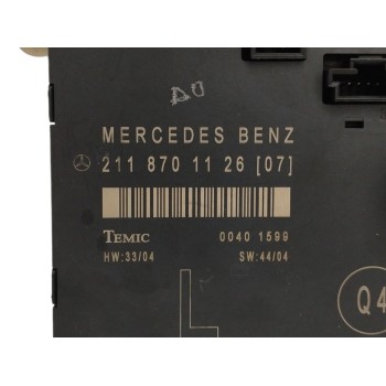 Recambio de modulo electronico para mercedes-benz clase e (w211) berlina 3.5 v6 cat referencia OEM IAM 2118701126  