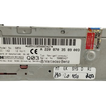 Recambio de sistema navegacion gps para mercedes-benz clase e (w211) berlina 3.5 v6 cat referencia OEM IAM A2208703589  