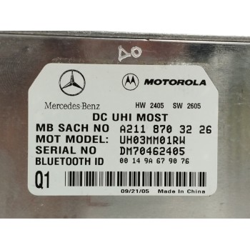 Recambio de modulo electronico para mercedes-benz clase e (w211) berlina 3.5 v6 cat referencia OEM IAM A2118703226  