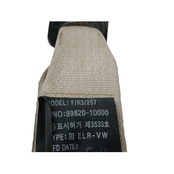 Recambio de cinturon seguridad trasero derecho para kia carens iii monospace (un) 2.0 crdi 140 referencia OEM IAM 898201D000  