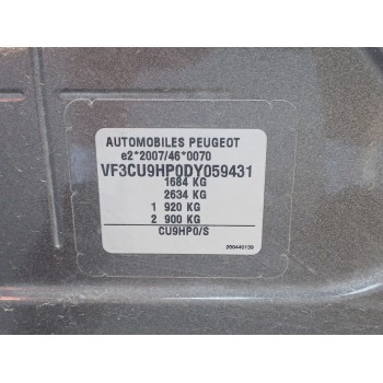 Recambio de carroceria corte para peugeot 2008 (--.2013) 1.6 16v e-hdi fap referencia OEM IAM   