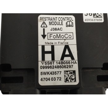 Recambio de centralita airbag para ford fusion (cbk) 1.6 tdci cat referencia OEM IAM 5S6T14B056HA 5WK43577 