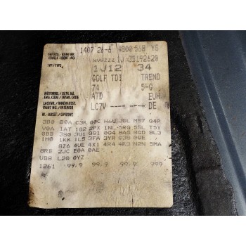 Recambio de carroceria corte para volkswagen golf iv berlina (1j1) 1.9 tdi referencia OEM IAM   