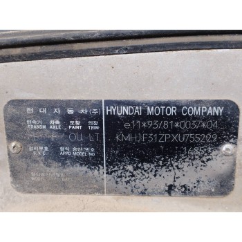 Recambio de carroceria corte para hyundai lantra berlina (rd) 1.9 diesel cat referencia OEM IAM   