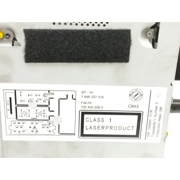 Recambio de sistema audio / radio cd para fiat linea (110) 1.3 16v jtd cat referencia OEM IAM 7354555580 7646337316 