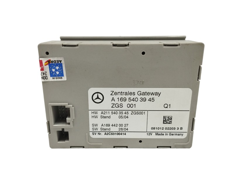 Recambio de modulo electronico para mercedes-benz clase b (w245) 2.0 cdi cat referencia OEM IAM A1695403945 Recambio de modulo electronico para mercedes-benz clase b (w245) 2.0 cdi cat referencia OEM IAM A1695403945