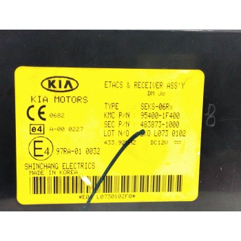 Recambio de centralita inmovilizador para kia sportage 2.0 crdi referencia OEM IAM 954001F400  