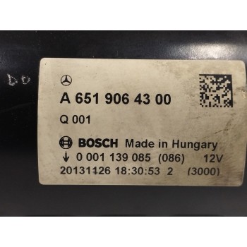 Recambio de motor arranque para mercedes-benz clase c (w204) lim. 2.1 cdi cat referencia OEM IAM A6519064300 0001139085 