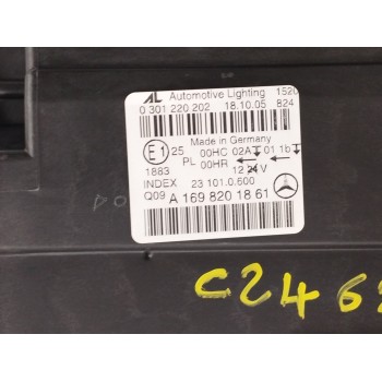Recambio de faro derecho para mercedes-benz clase b (w245) 2.0 cdi cat referencia OEM IAM A1698201861  