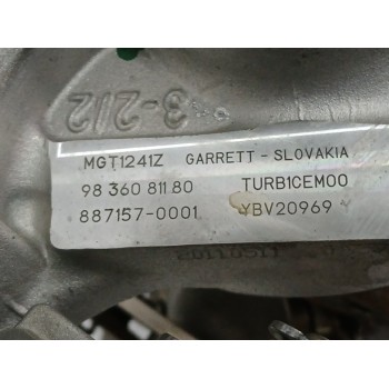 Recambio de turbocompresor para citroën c4 grand picasso 1.2 12v e-thp / puretech referencia OEM IAM 9836081180 887157 MGT1241Z