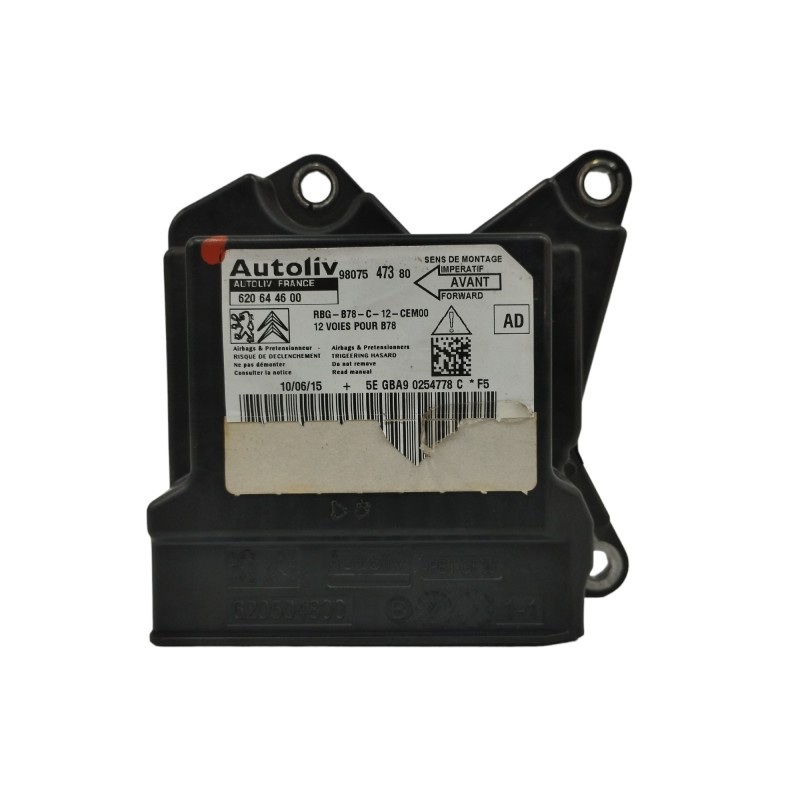 Recambio de centralita airbag para citroën c4 picasso 1.6 blue-hdi fap referencia OEM IAM 9807547380 620644600 