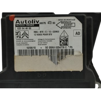 Recambio de centralita airbag para citroën c4 picasso 1.6 blue-hdi fap referencia OEM IAM 9807547380 620644600 