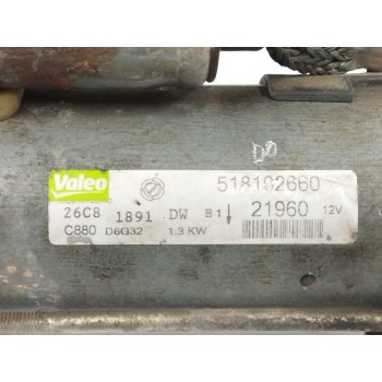 Recambio de motor arranque para fiat linea (110) 1.3 16v jtd cat referencia OEM IAM 518102660  