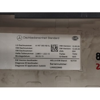 Recambio de luz interior para mercedes-benz vito furgoneta (w447) 111 cdi (447.601, 447.603, 447.605) referencia OEM IAM A447900