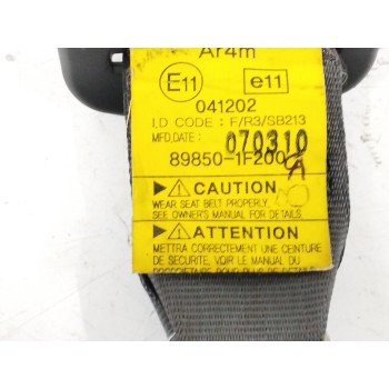 Recambio de cinturon seguridad trasero central para kia sportage 2.0 crdi referencia OEM IAM 898501F200  