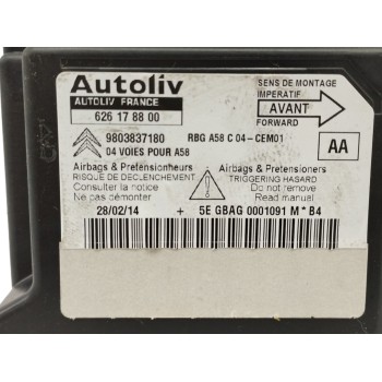 Recambio de centralita airbag para citroën c3 picasso 1.6 hdi fap referencia OEM IAM 9803837180 626178800 