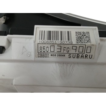Recambio de cuadro instrumentos para subaru impreza g12 2.0 diesel cat referencia OEM IAM 85003FG900  