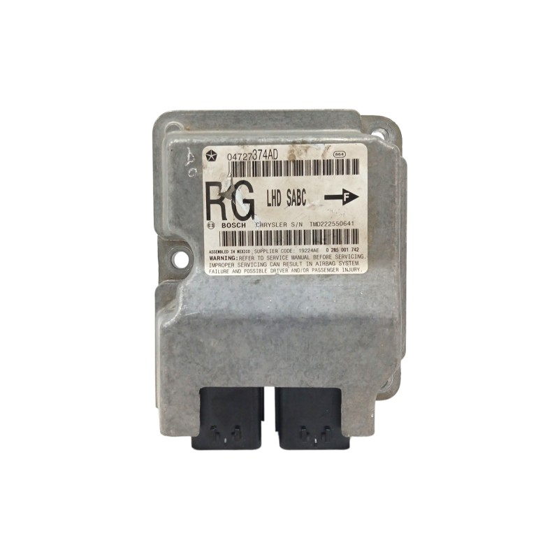Recambio de centralita airbag para chrysler voyager (rg) 2.8 crd cat referencia OEM IAM 04727374AD  