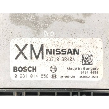 Recambio de centralita motor uce para nissan qashqai (j10) 2.0 dci turbodiesel cat referencia OEM IAM 23710BR40A 0281014858 