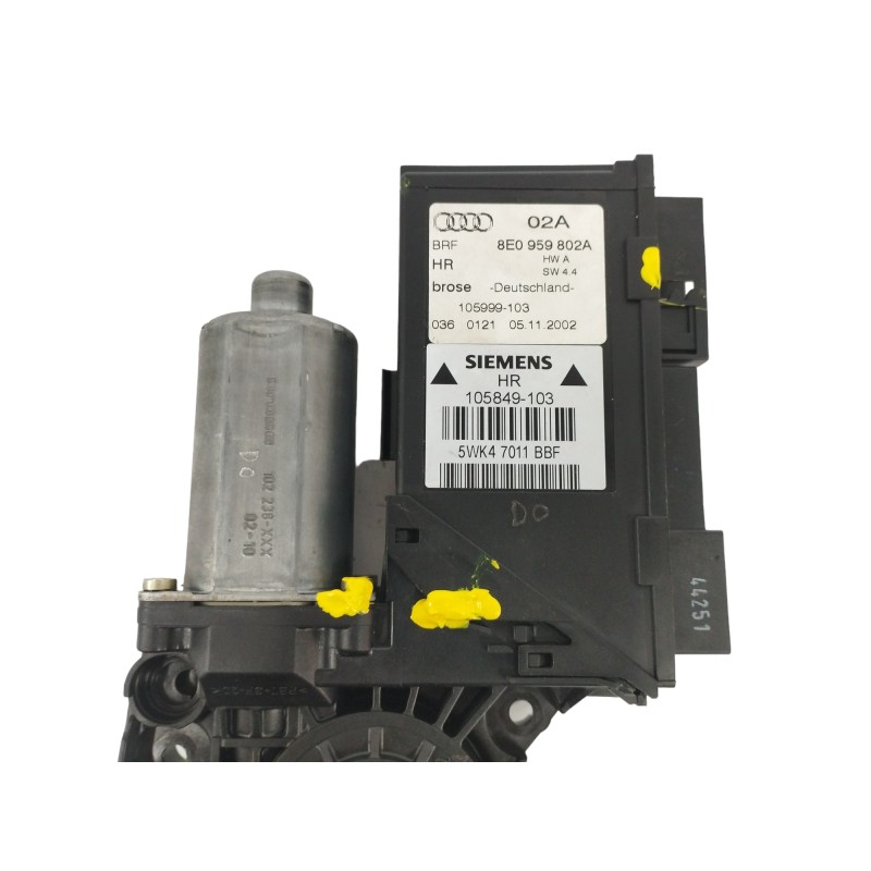 MOTOR ELEVALUNAS TRASERO DERECHO 0130821766