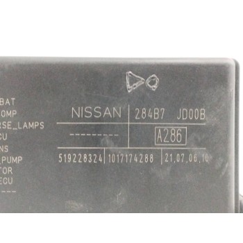 Recambio de caja reles / fusibles para nissan qashqai (j10) 2.0 dci turbodiesel cat referencia OEM IAM 284B7JD00B  
