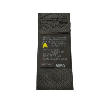 Recambio de cinturon seguridad trasero derecho para hyundai elantra (ad)(2016) 1.6 cat referencia OEM IAM 89820F2200  