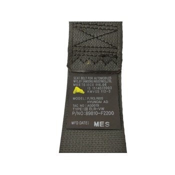 Recambio de cinturon seguridad trasero izquierdo para hyundai elantra (ad)(2016) 1.6 cat referencia OEM IAM 89810F2200  