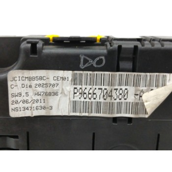 Recambio de cuadro instrumentos para citroën c4 picasso 2.0 hdi fap referencia OEM IAM 9666704380  