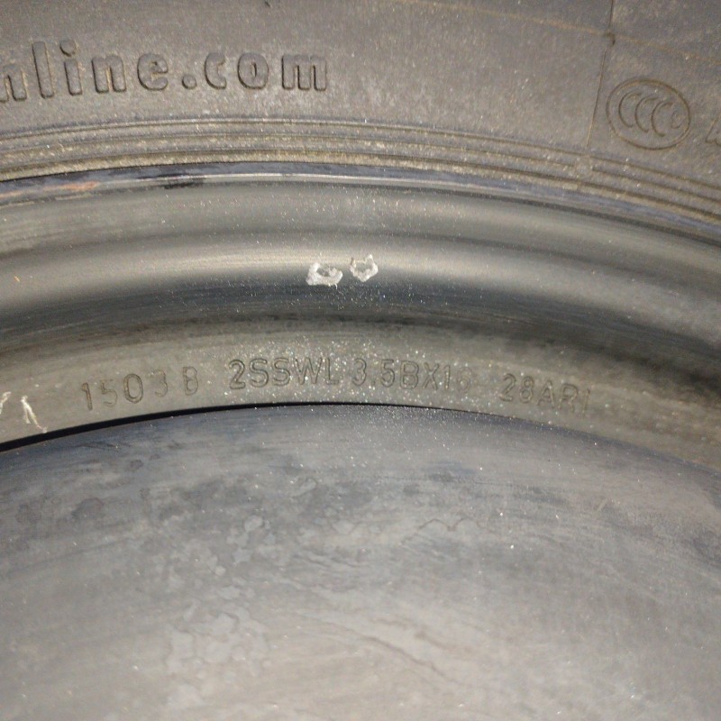 NEUMATICO REPUESTO 3 5BX16 ET32 5H 5X118