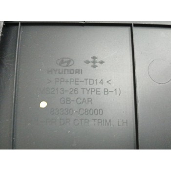 Recambio de guarnecido puerta trasera izquierda para hyundai i20 1.2 16v cat referencia OEM IAM 83330C8000  