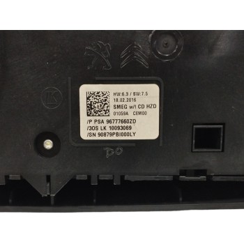 Recambio de mando multifuncion para peugeot 308 1.6 blue-hdi fap referencia OEM IAM 96777660ZD CONTROLES AUDIO Y WARNING