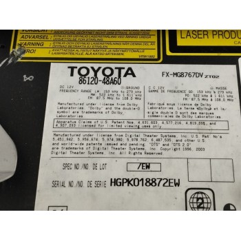 Recambio de sistema audio / radio cd para lexus rx 3.3 v6 24v cat referencia OEM IAM 8612048A60  