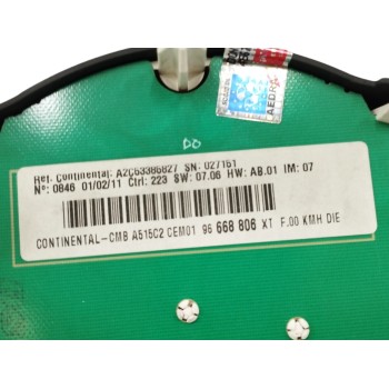 Recambio de cuadro instrumentos para citroën c3 1.4 hdi referencia OEM IAM 96668806XT A2C53385827 