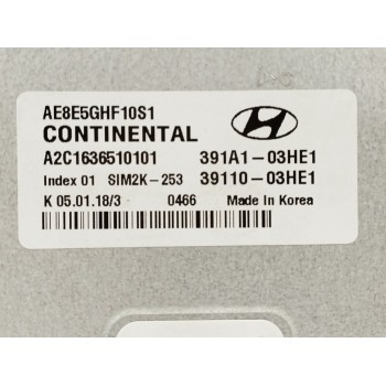 Recambio de centralita motor uce para hyundai ioniq referencia OEM IAM 391A103HE1 3911003HE1 A2C1636510101