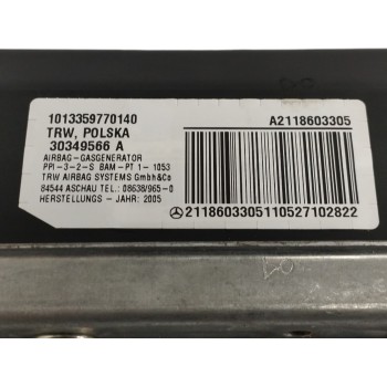 Recambio de airbag delantero derecho para mercedes-benz clase e (w211) berlina 3.5 v6 cat referencia OEM IAM A2118603305  
