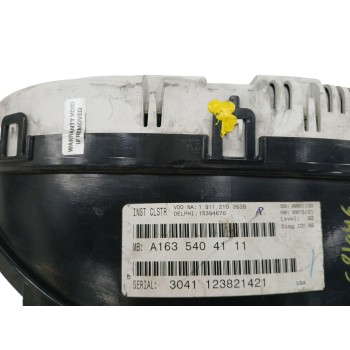 Recambio de cuadro instrumentos para mercedes-benz clase m (w163) 270 cdi (163.113) referencia OEM IAM A1635404111 VEHICULO INGL