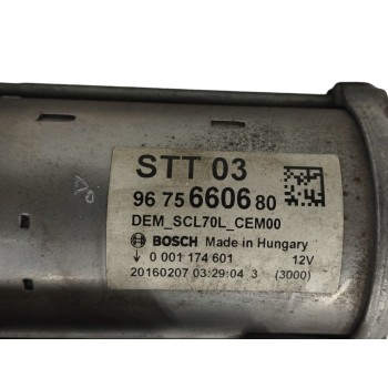 Recambio de motor arranque para peugeot 308 1.6 blue-hdi fap referencia OEM IAM 9675660680 0001174601 