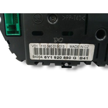 Recambio de cuadro instrumentos para skoda fabia (6y2/6y3) 1.4 referencia OEM IAM 6Y1920880G 110080015013 